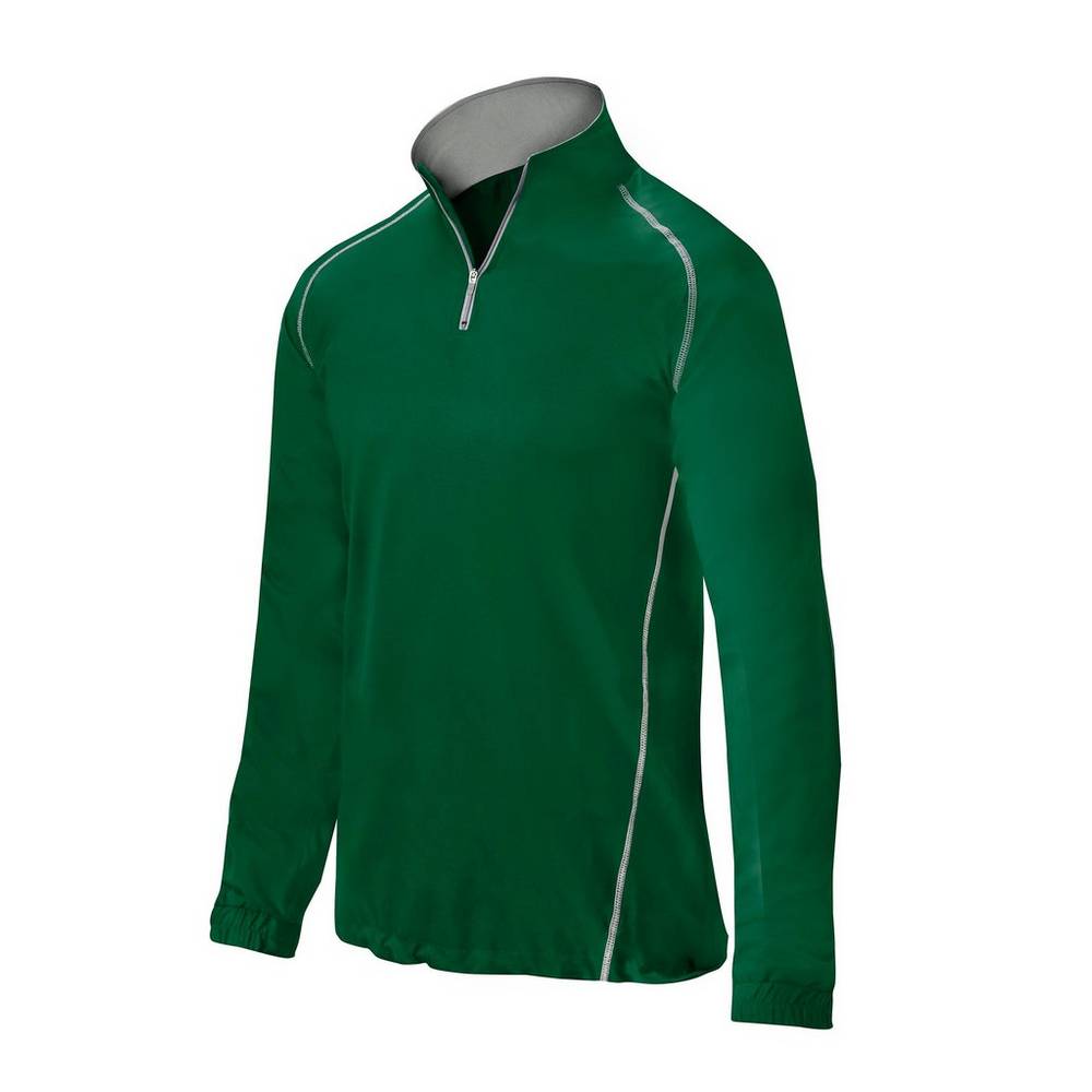 Mizuno Comp 1/4 Zip Batting - Erkek Mont - Yeşil Türkiye (YKZLES-836)